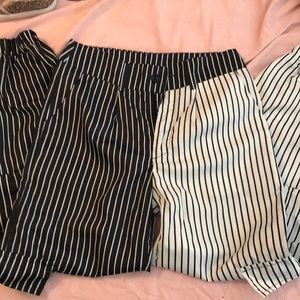 Stripped joggers never worn